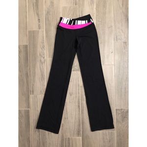 Lululemon Astro Pants Size 4 Black Pink White